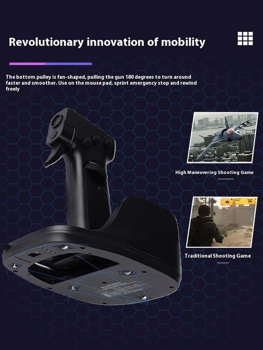 Gun Style Gaming Mouse Ergonomic Fps Shooting Vertical Grip E-Sports Mouse Home Gaming Wired E-Sports Csog Eating Chicken Mouse