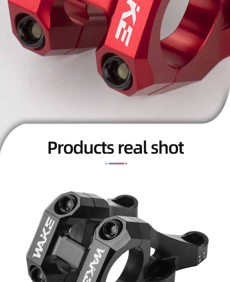 Wake DH/AM/FR MTB Bike Stem CNC Aluminum Alloy Downhill Bicycle DIRECT MOUNT STEM Handlebar 31.8mm for BMX Cycling Ultralight