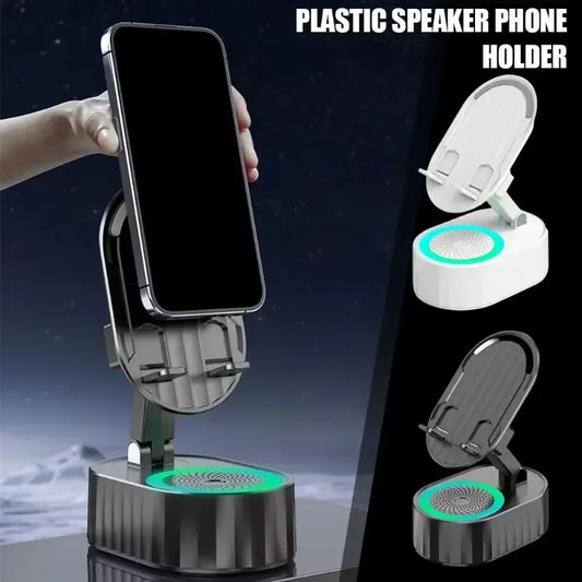 Mobile Cell Phone Stand Holder With Bluetooth Speaker HD Portable Wireless Speaker Adjustable Tablet Desktop Live Lazy Bracket