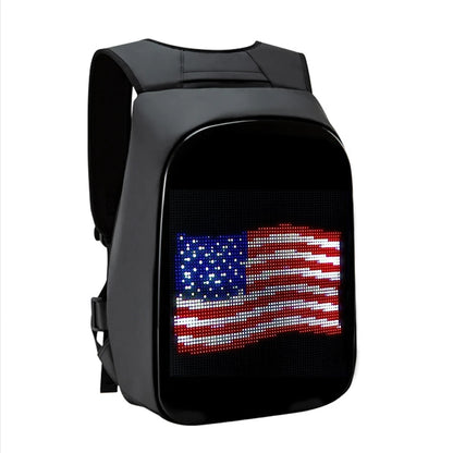 Led Backpack with Programmable Full Color Screen, Birthday Gift Men/Women, Motorcycle Helmet bag Waterproof Shoulder Travel Back