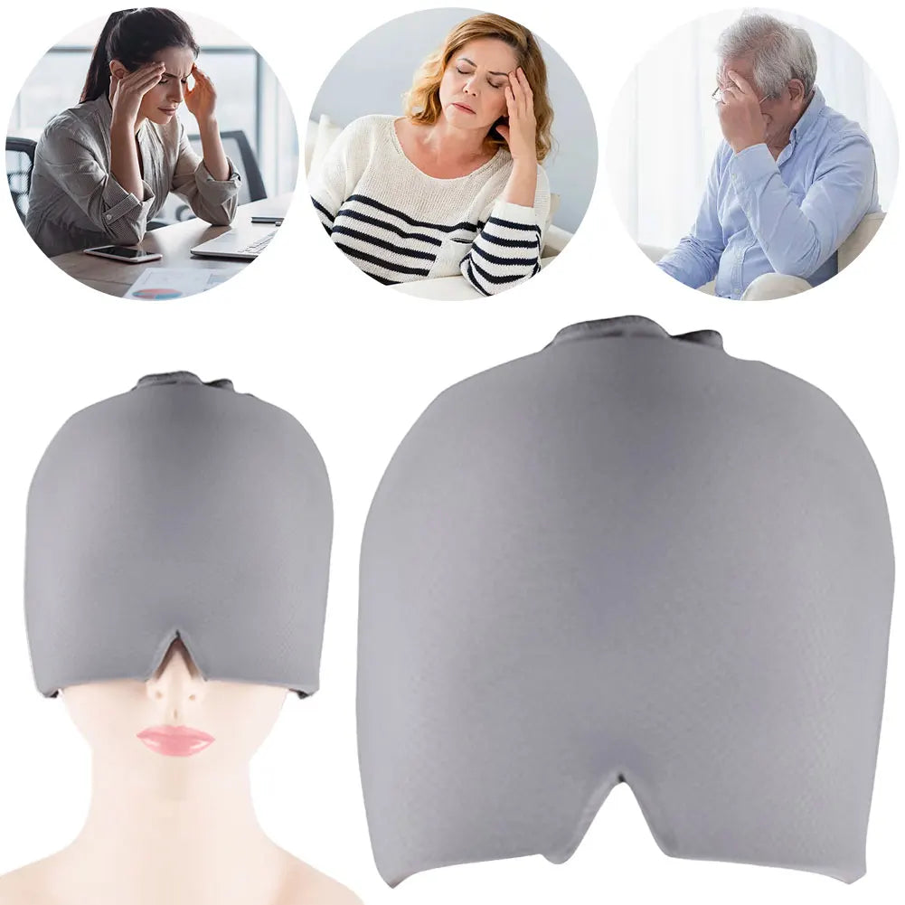 Migraine Relief Hat headache hat Gel Hot Cold Therapy Ice Cap For Relieve Pain Ice Hat Eye Mask Stress Pressure Pain Relief
