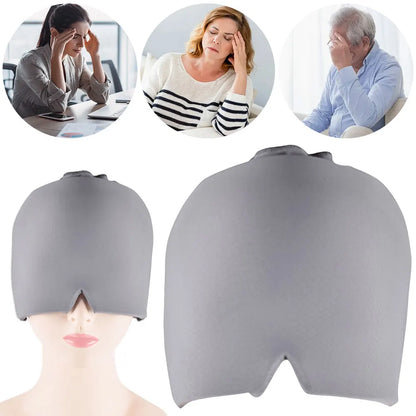 Migraine Relief Hat headache hat Gel Hot Cold Therapy Ice Cap For Relieve Pain Ice Hat Eye Mask Stress Pressure Pain Relief