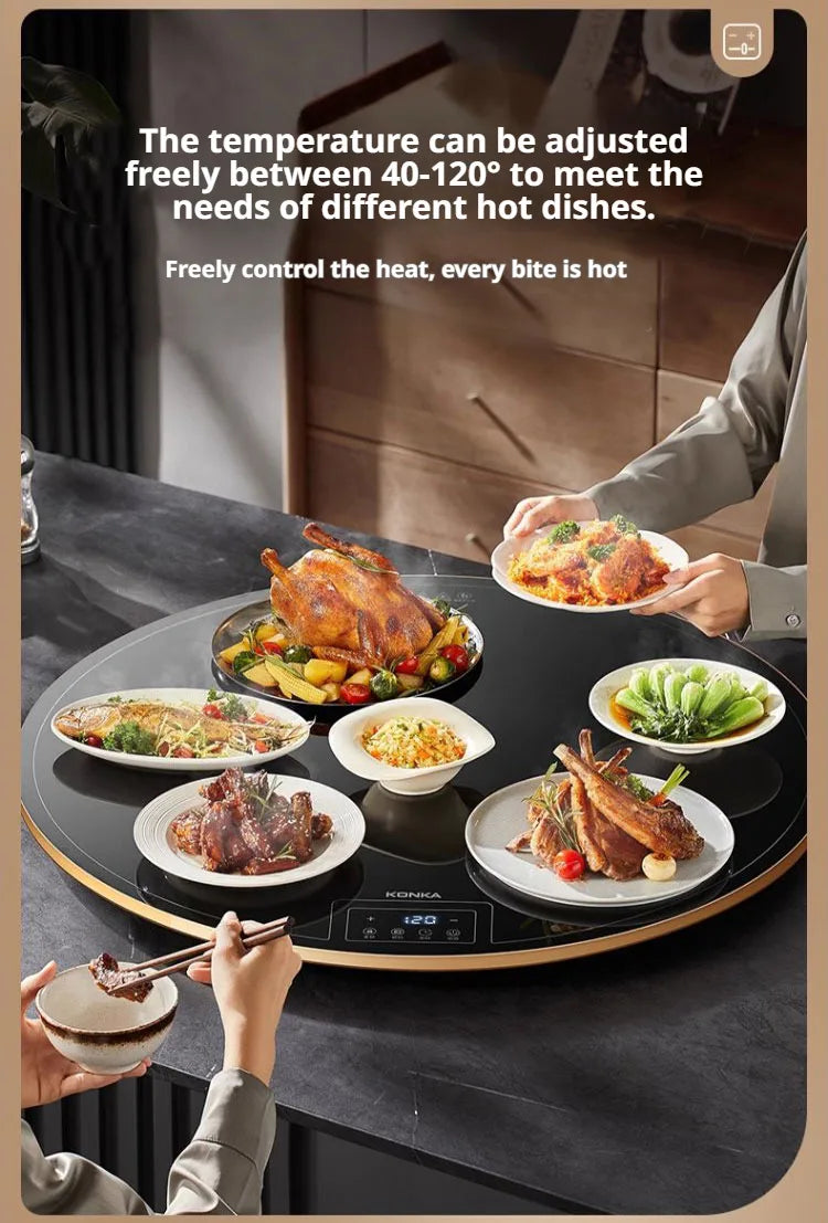 Food insulation board Electric Warming Tray Warmer Plate multi-function heating board foldable insulation