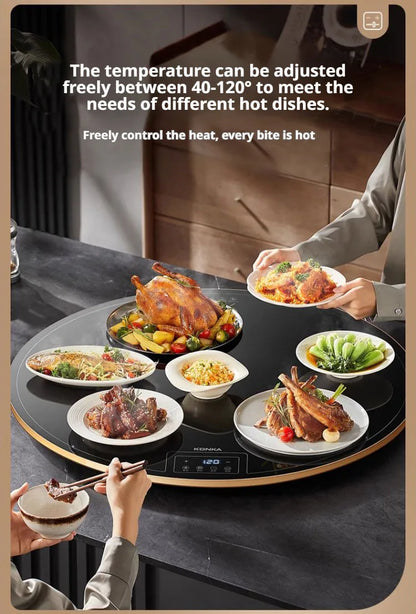 Food insulation board Electric Warming Tray Warmer Plate multi-function heating board foldable insulation