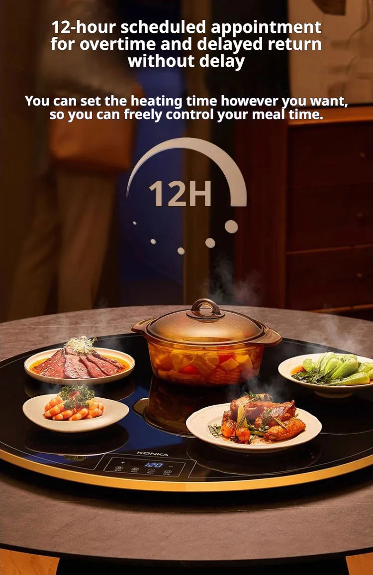 Food insulation board Electric Warming Tray Warmer Plate multi-function heating board foldable insulation