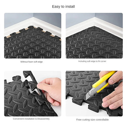 Thick Floor Puzzle Exercise Mats EVA Interlocking Foam Carpet for Gym Fitness Equipment Mats Durable Non-slip Carpet