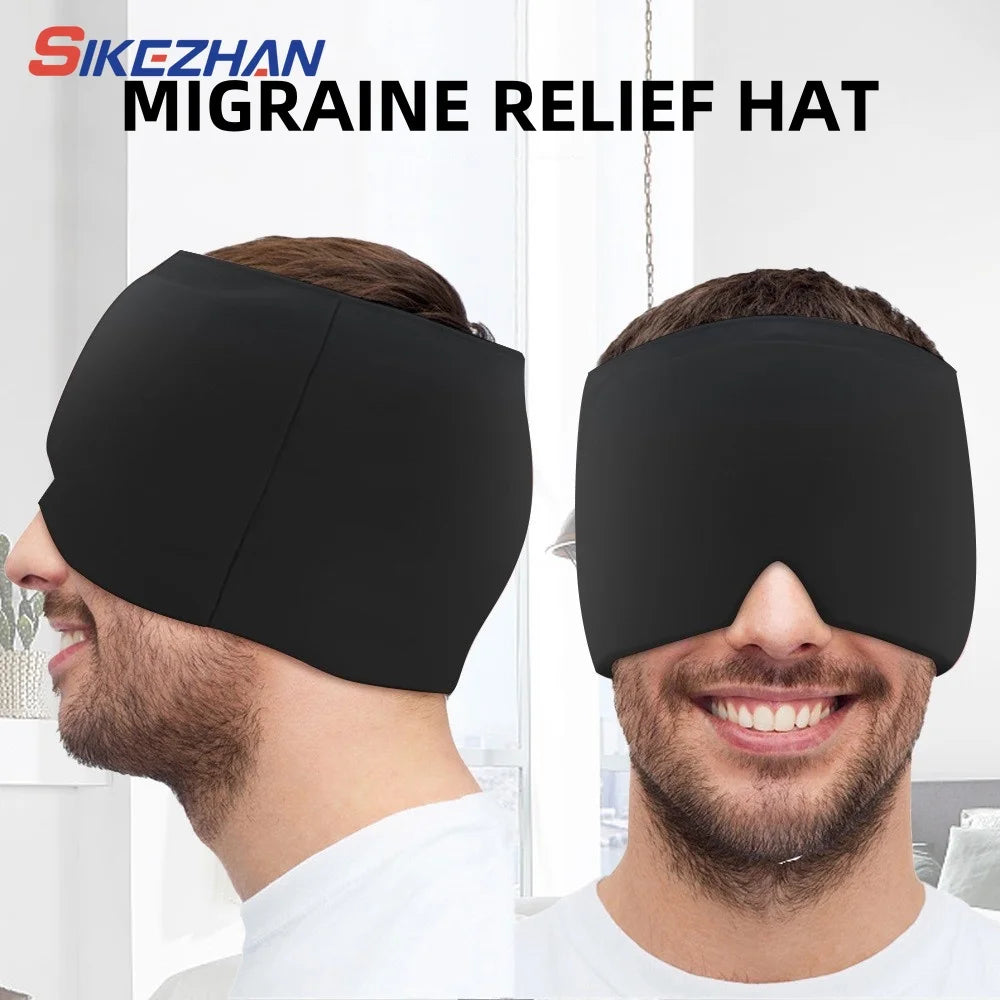 Migraine Relief Hat headache hat Gel Hot Cold Therapy Ice Cap For Relieve Pain Ice Hat Eye Mask Stress Pressure Pain Relief